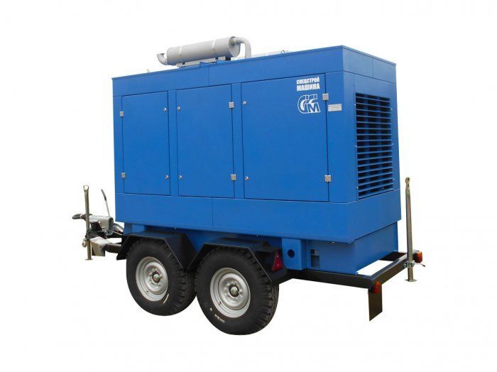 Дизельный генератор ССМ ЭД-120-Т400-РПМ2 с шумоизоляцией на шасси с АВР 120 кВт