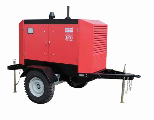 Дизельный генератор ССМ ЭД-20-Т400-РПМ1 на шасси 20 кВт