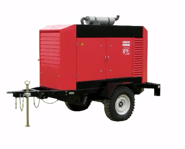 Дизельный генератор ССМ ЭД-50-Т400-РКМ1 на прицепе (двухосный) 50 кВт