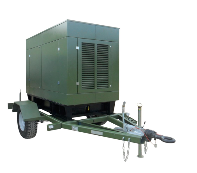 Дизельный генератор ССМ ЭД-50-Т400-РПМ1 на автомобильном прицепе с АВР 50 кВт
