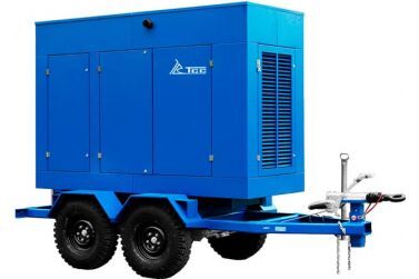 Дизельный генератор ТСС АД-128С-Т400-1РМ20 на прицепе с АВР 128 кВт