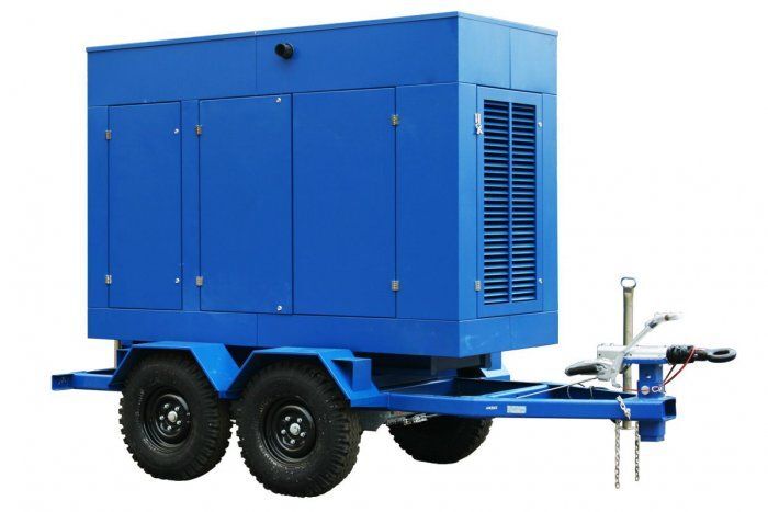 Дизельный генератор ТСС АД-520С-Т400-1РПМ9 на прицепе 520 кВт
