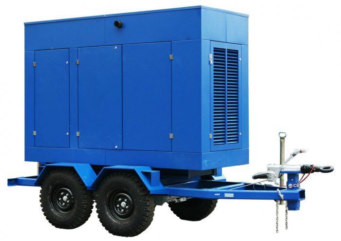 Дизельный генератор ТСС АД-240С-Т400-1РПМ9 на прицепе 240 кВт