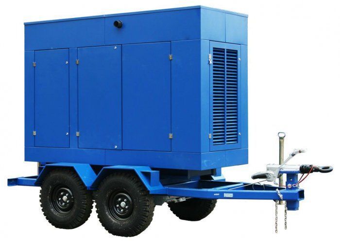Дизельный генератор ТСС АД-108C-Т400-1РПМ15 на прицепе с АВР 108 кВт