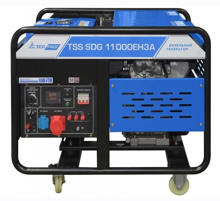 Дизельный генератор ТСС SDG 11000EH3A с АВР 10 кВт