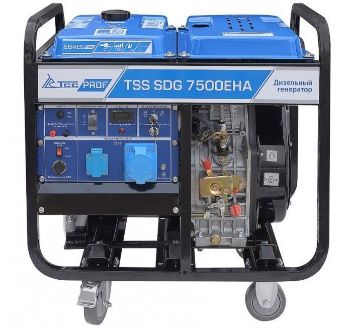 Дизельный генератор ТСС SDG 7500EHA с АВР 7 кВт