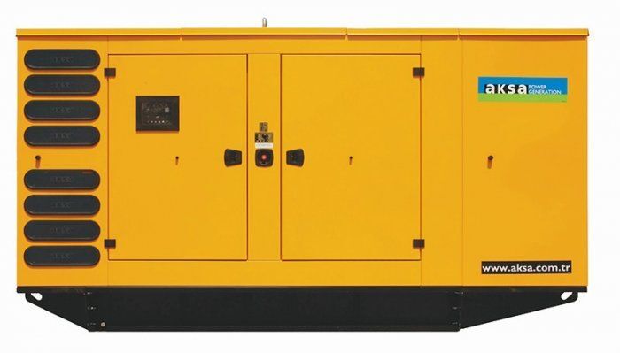 Дизельный генератор Aksa APD500BD в кожухе с АВР 364 кВт