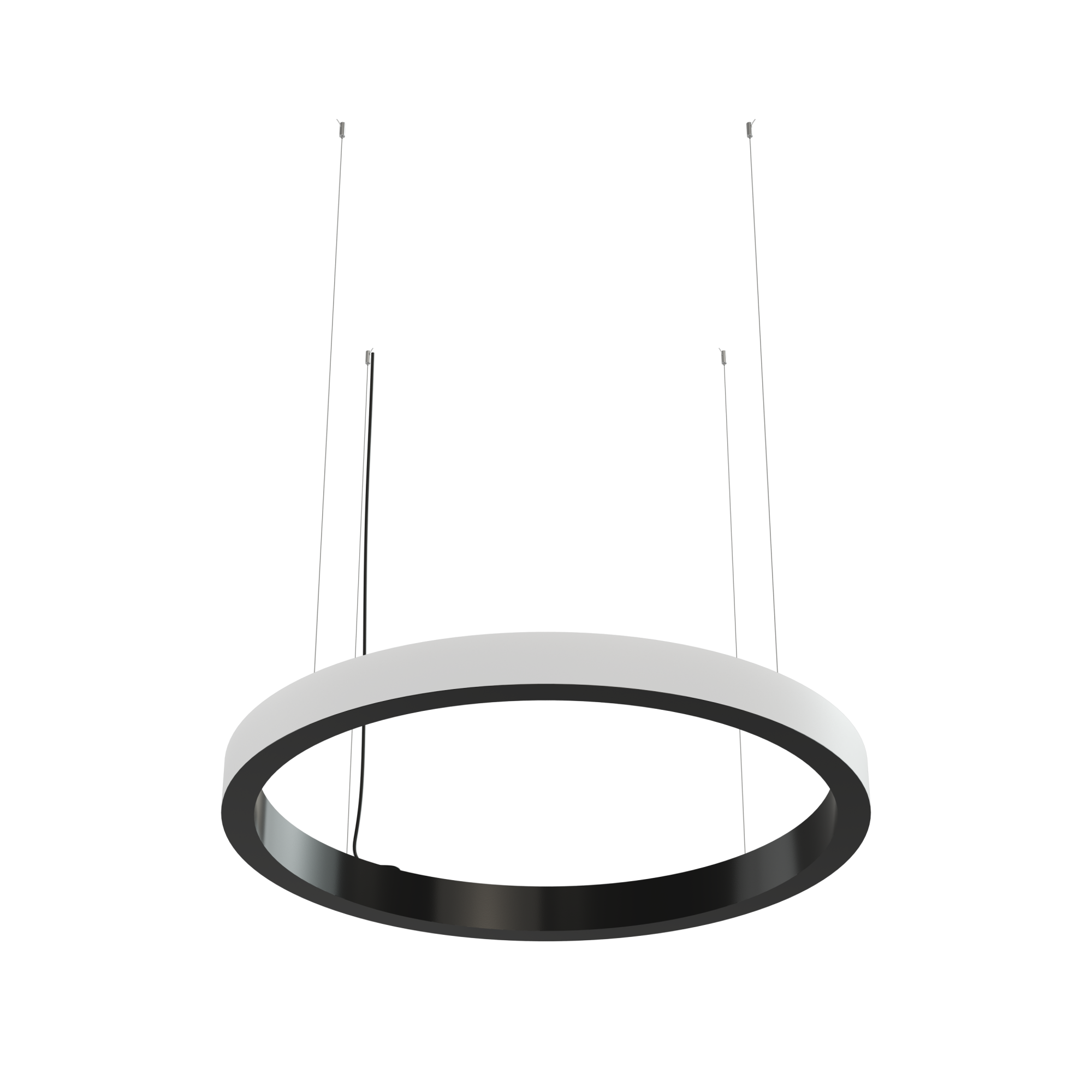 Дизайнерский светодиодный светильник Geniled Art Ring Outlight d700 h60 w60 4000К 90Ra Черный