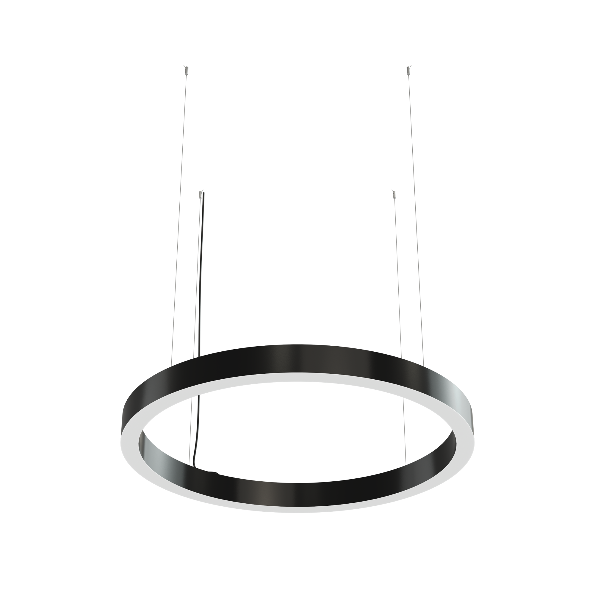 Дизайнерский светодиодный светильник Geniled Art Ring Uplight Downlight d2000 h80 w100 4000К 90Ra Черный