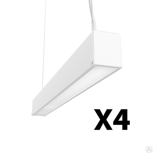 Комплект светодиодных светильников Geniled Line Standart x4 500x40x50 40Вт 3000К Опал #1