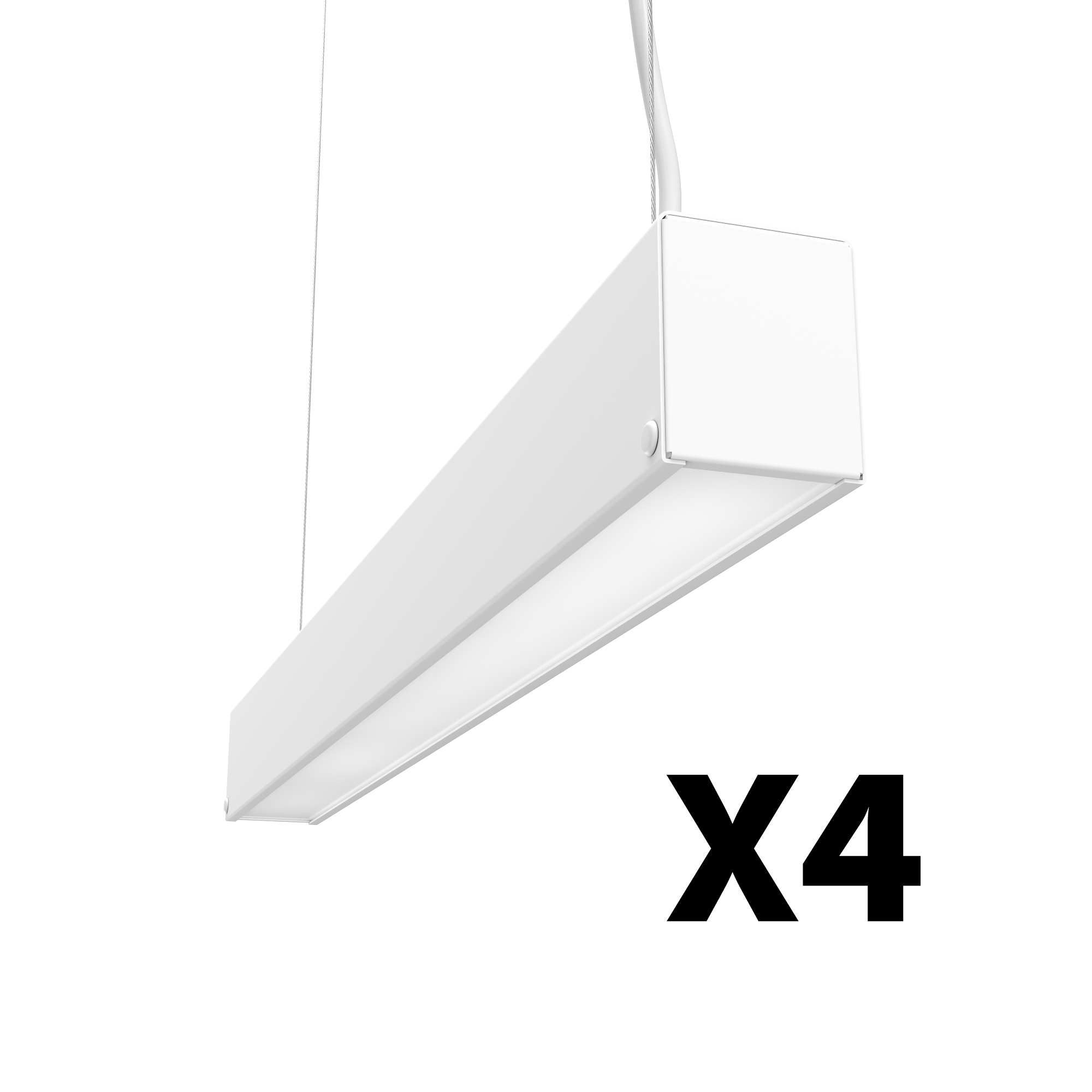 Комплект светодиодных светильников Geniled Line Standart x4 500x40x50 40Вт 3000К Опал