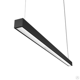 Светодиодный светильник Geniled Trade Linear Standart 1472x65x60 90Вт 4000K Микропризма Черный #1