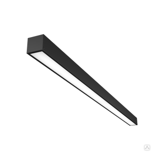 Автономный аварийный светодиодный светильник Geniled Trade Linear Standart 1472x65x60 60Вт 4000K Опал Черный БАП Em1 #1