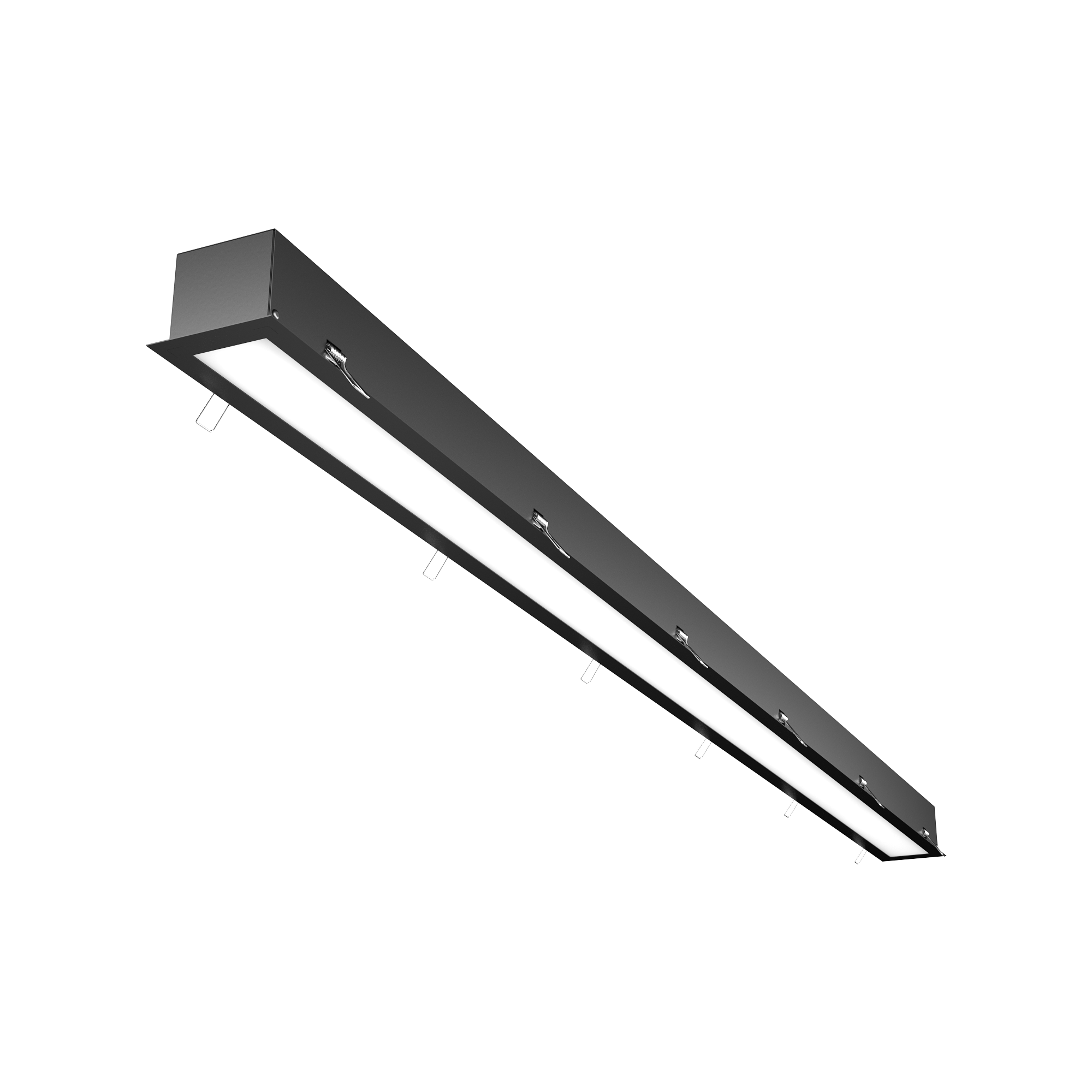 Встраиваемый светодиодный светильник Geniled Trade Linear Standart 1472x65x60 90Вт 4000К Опал Deep Черный