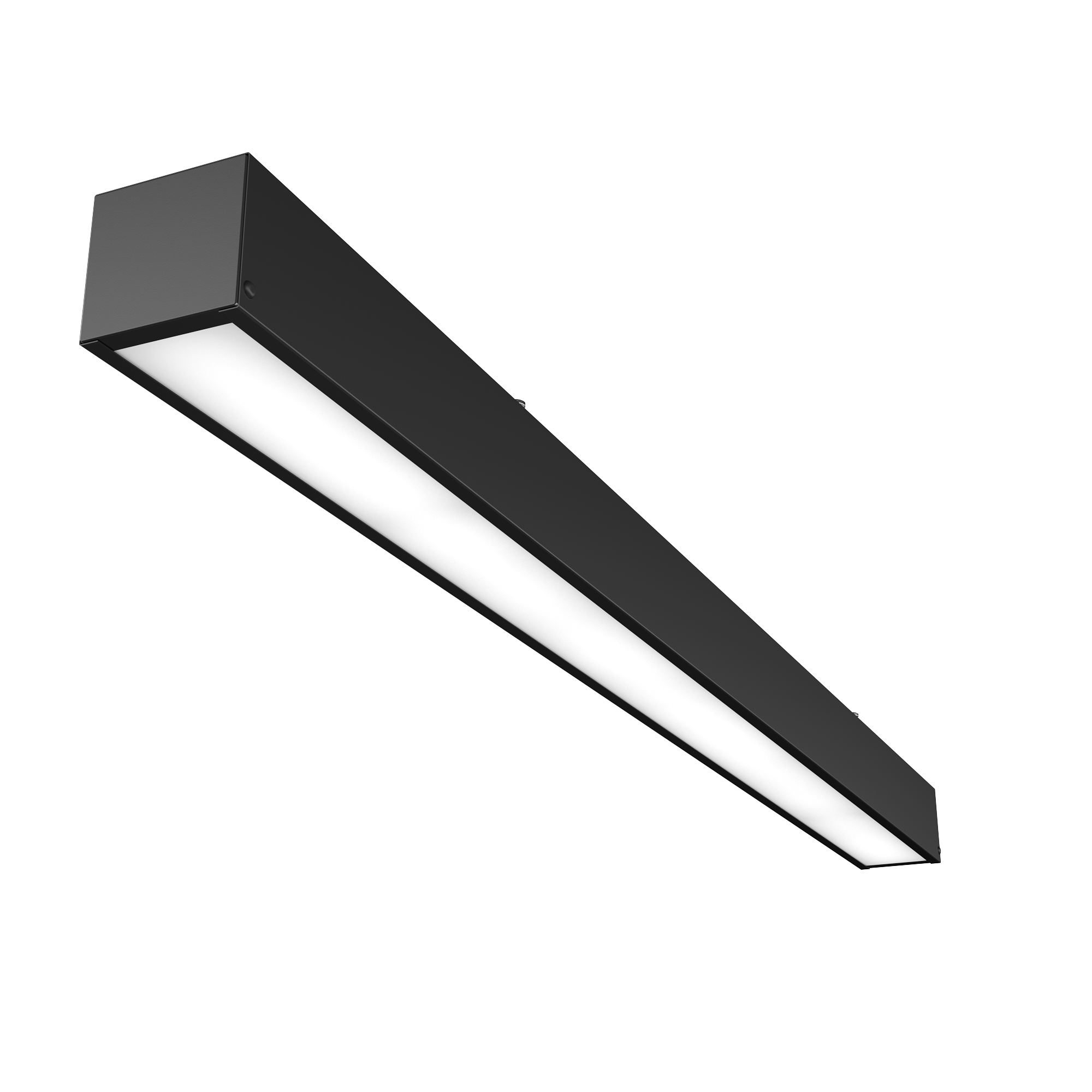 Автономный аварийный светодиодный светильник Geniled Trade Linear Standart 1000x65x60 40Вт 5000K IP54 Опал Черный БАП Em