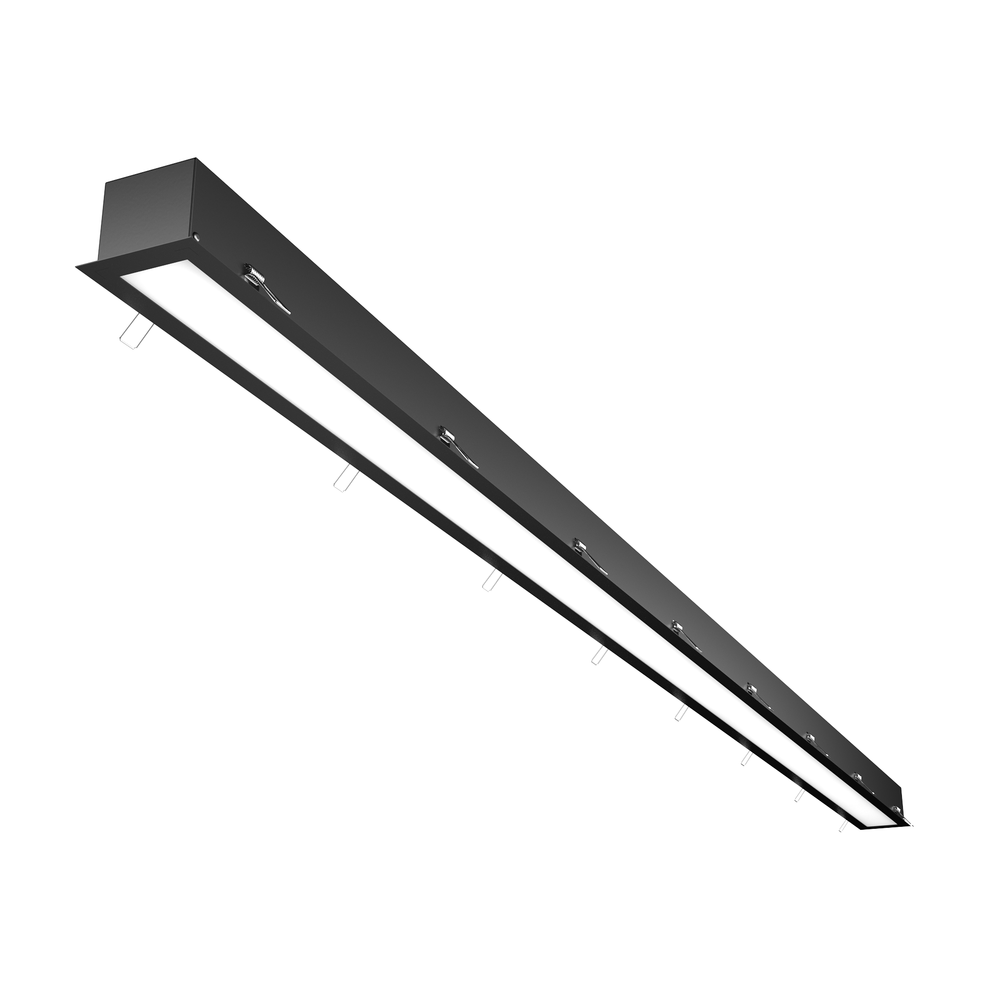 Встраиваемый светодиодный светильник Geniled Trade Linear Standart 1962x65x60 80Вт 5000К Опал Deep Черный 1