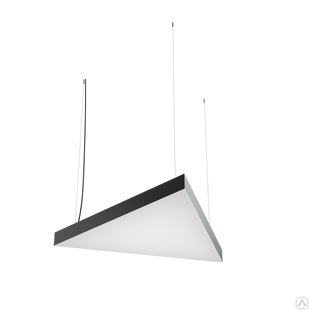 Дизайнерский светодиодный светильник Geniled Art Trigon 600x600x600 h80 28Вт 4000К 90Ra Черный 