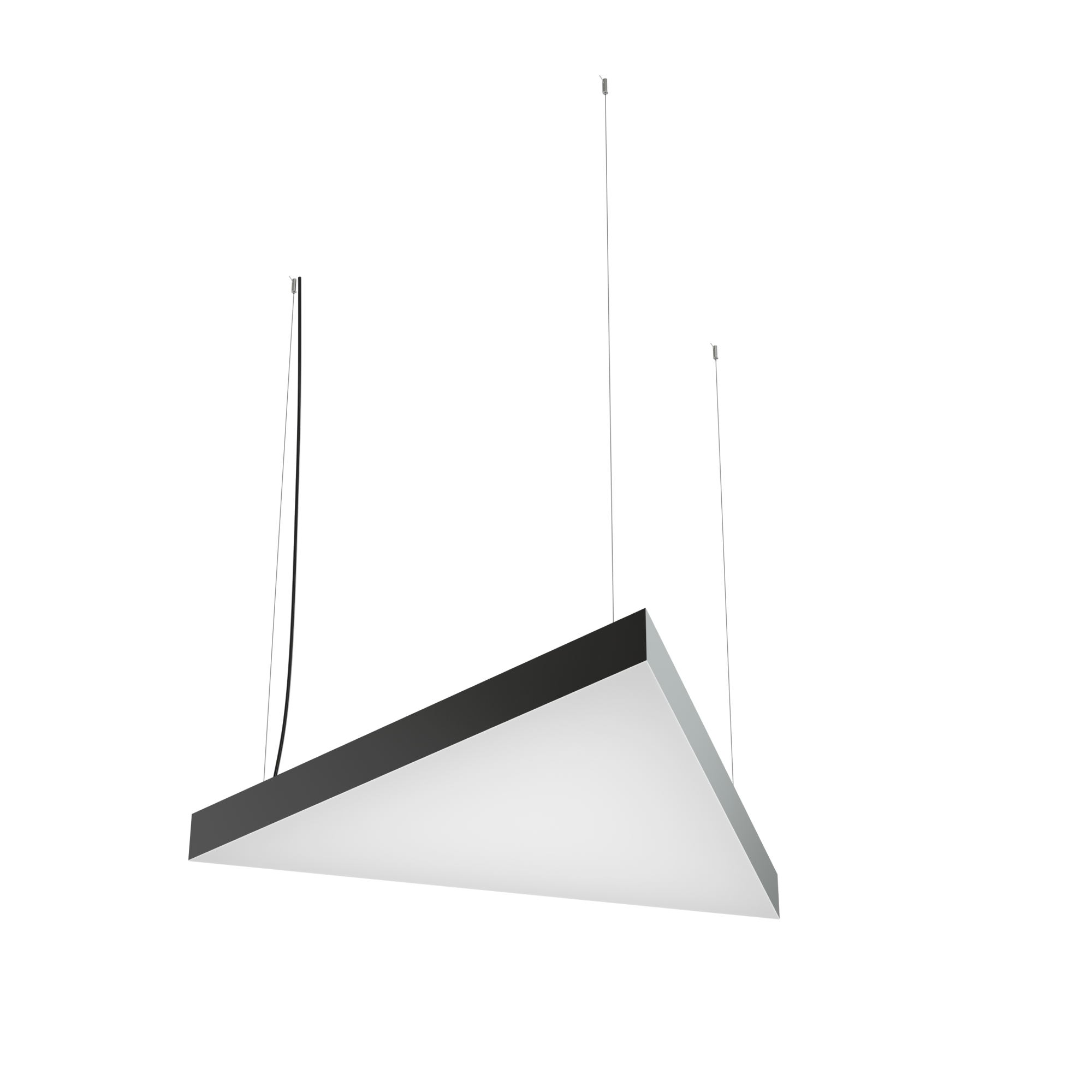 Дизайнерский светодиодный светильник Geniled Art Trigon 1000x1000x1000 h80 96Вт 4000К 90Ra Черный