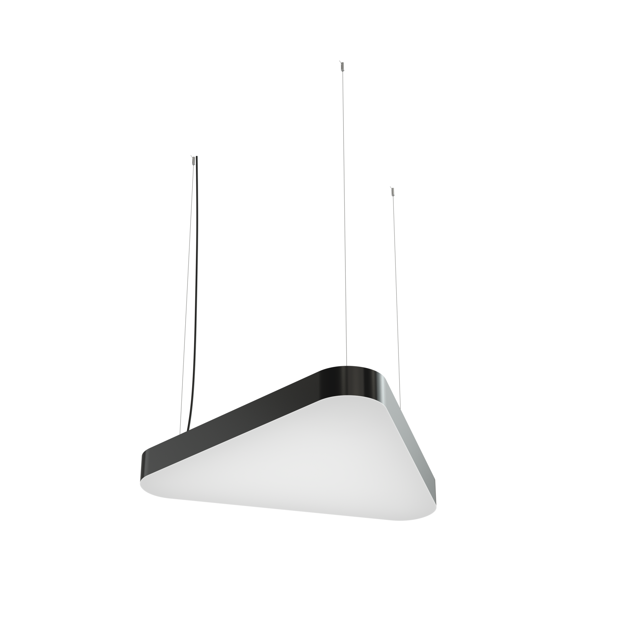Дизайнерский светодиодный светильник Geniled Art Trigon Soft 600x600x600 h80 28Вт 4000К 90Ra Черный