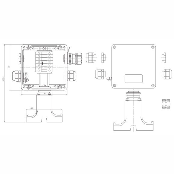 Коробка соединительная РТВ 601-1Б/0/2РШ Специальные Системы и Технологии 2