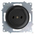 Розетка электрическая OneKeyElectro Florence без заземления, винтовые контакты, черная #2