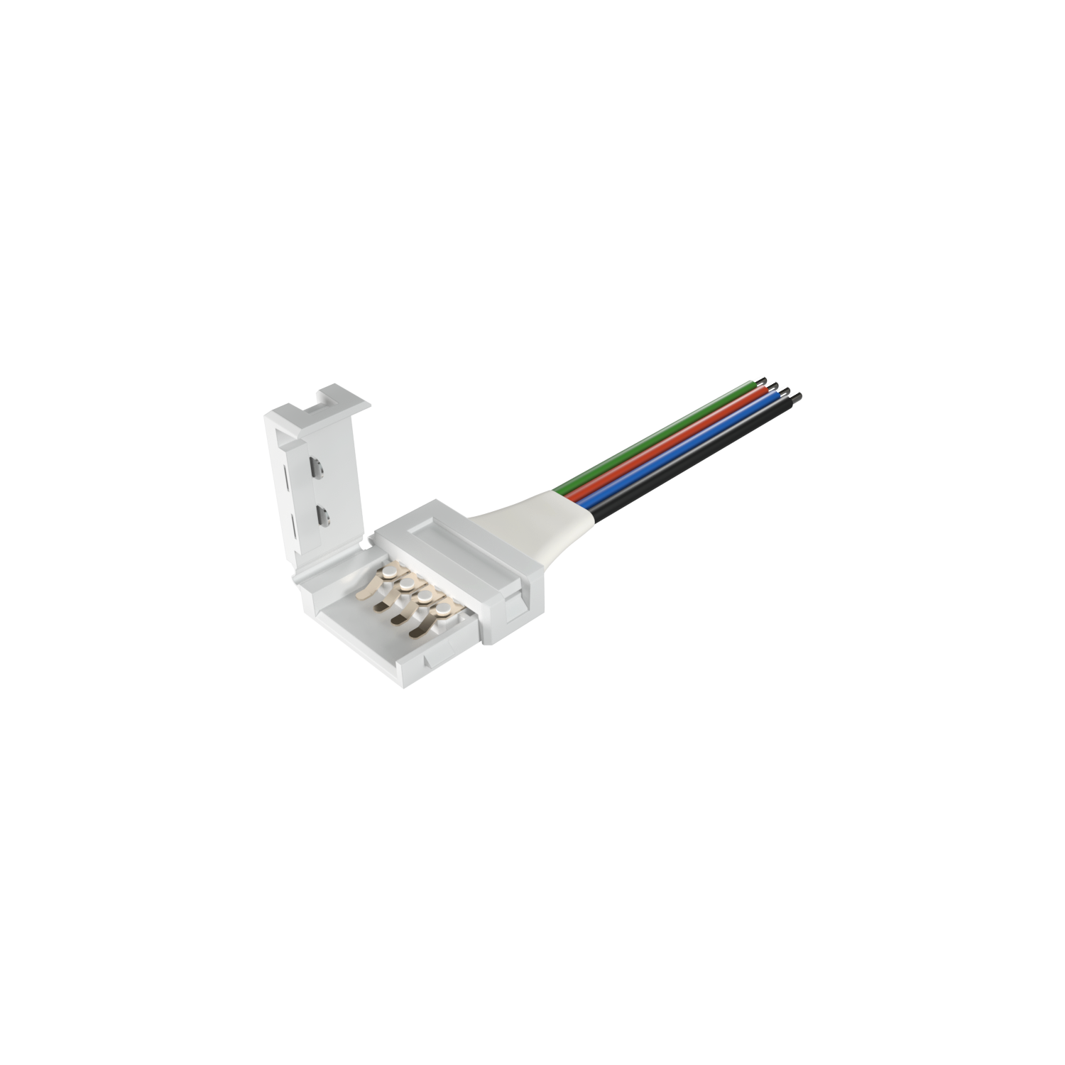 Коннектор Geniled для гибкого соединения светодиодной ленты RGB 10мм с источником питания