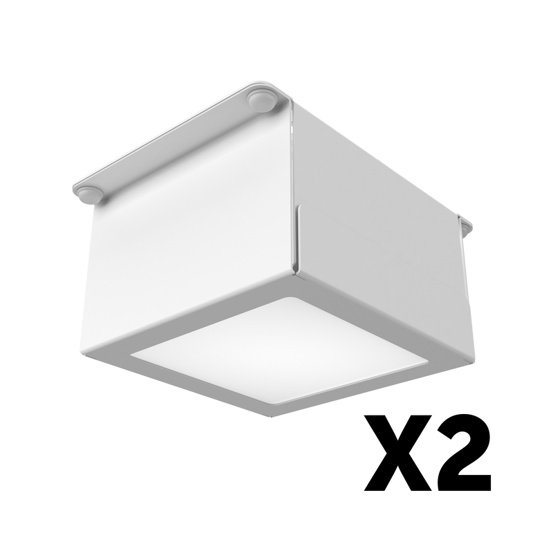 Комплект светильников Geniled Griliato Tetris x2 для ячейки 75x75 20Вт 5000К Опал