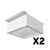 Комплект светильников Geniled Griliato Tetris x2 для ячейки 100x100 20Вт 5000К Микропризма #1
