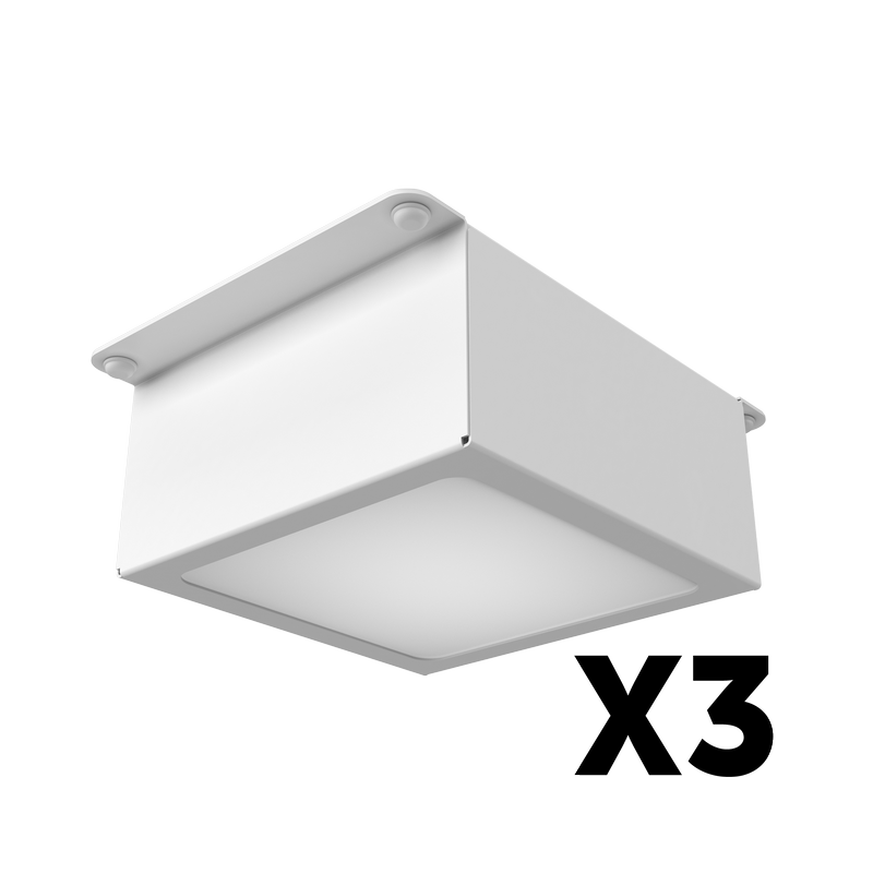 Комплект светильников Geniled Griliato Tetris x3 для ячейки 100x100 30Вт 5000К Опал