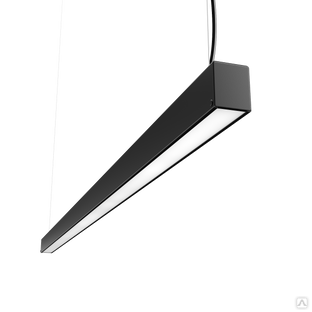Светодиодный светильник Geniled Line Standart 1472x40x50 30Вт 5000К Опал Черный #1