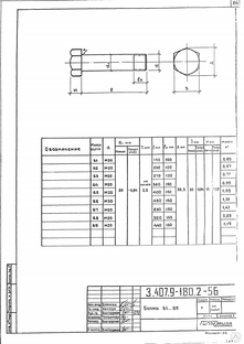 Болт Б-5 (3.407.9-180.2) 1.1 кг 