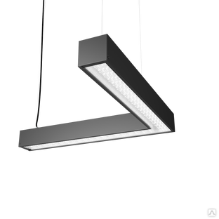 Светодиодный светильник Geniled Trade Linear Standart 492-542x65x60 40Вт 4000K 90Ra Микропризма Черный #1