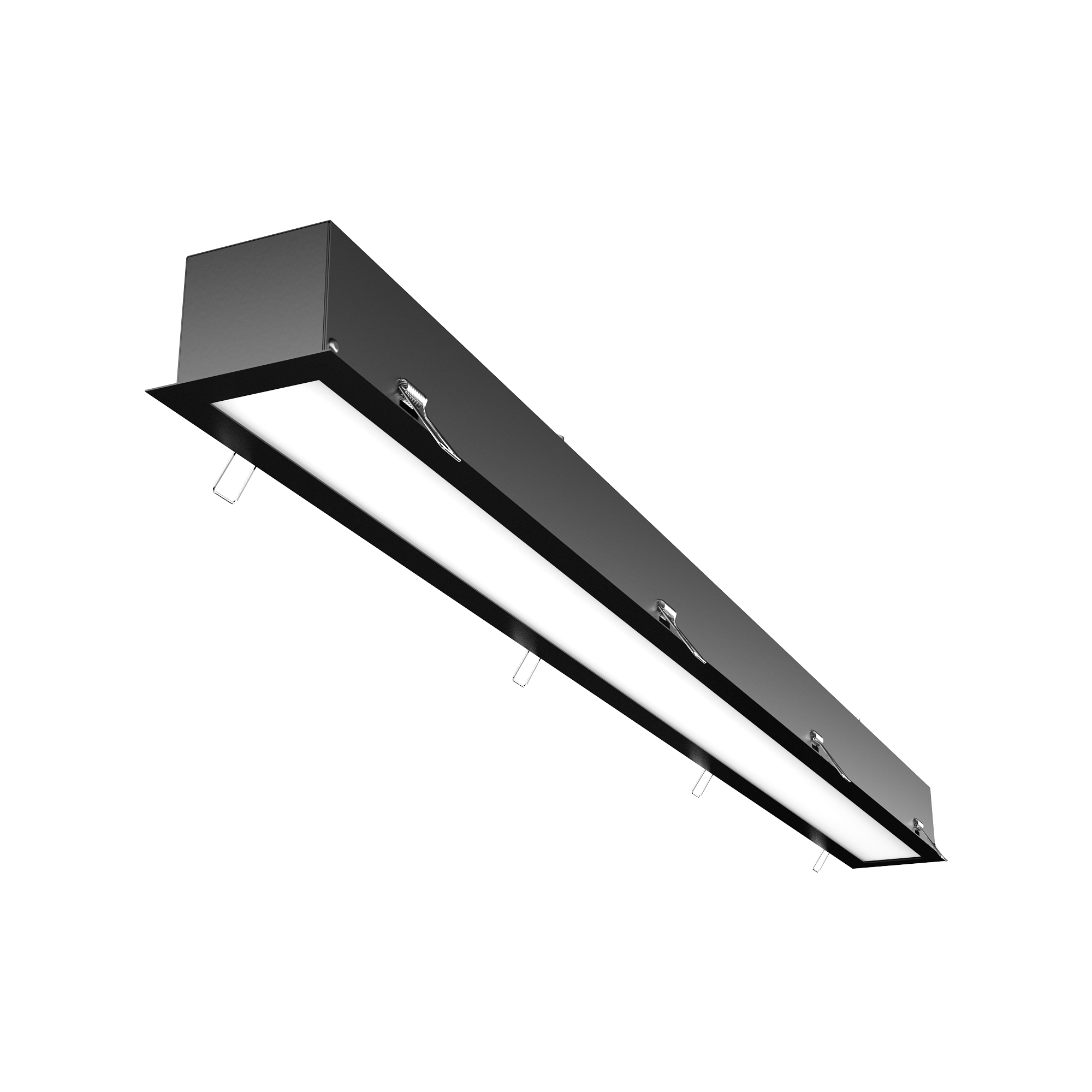 Встраиваемый светодиодный светильник Geniled Trade Linear Standart 980x65x60 40Вт 5000К Опал Deep Черный