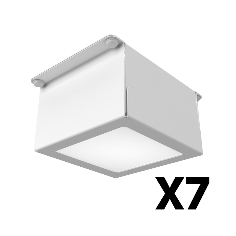 Комплект светильников Geniled Griliato Tetris Basic x7 для ячейки 75x75 35Вт 3000К Опал