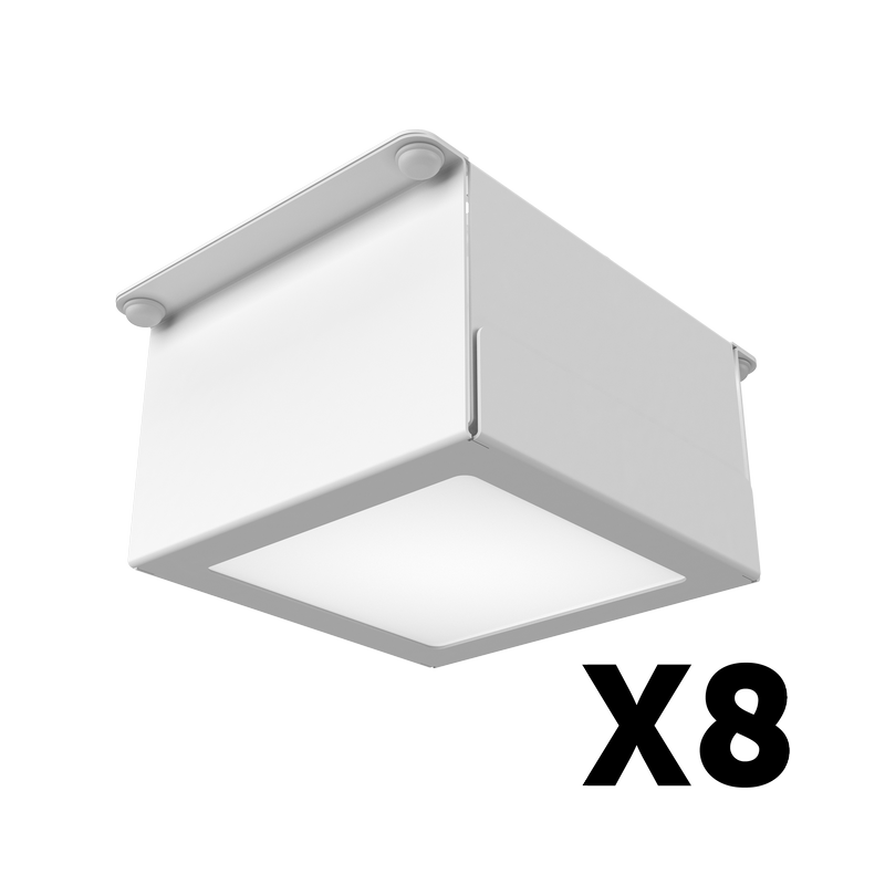 Комплект светильников Geniled Griliato Tetris Basic x8 для ячейки 75x75 40Вт 3000К Опал