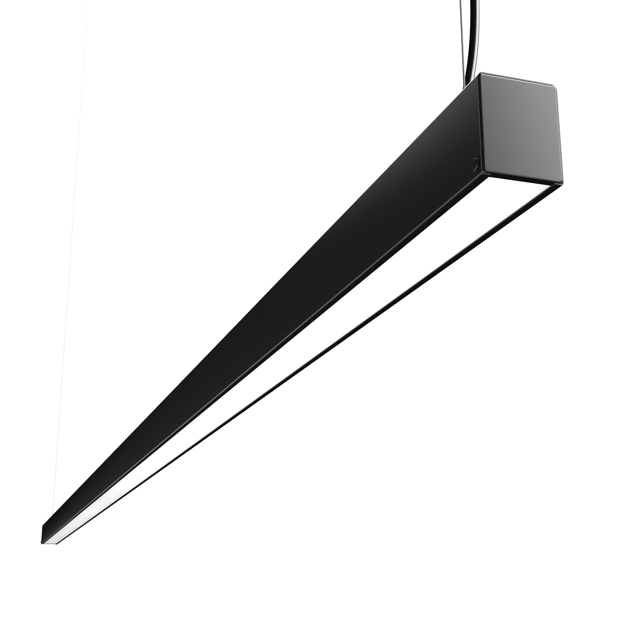 Светодиодный светильник Geniled Line Standart 2450x40x50 50Вт 4000К Опал Черный