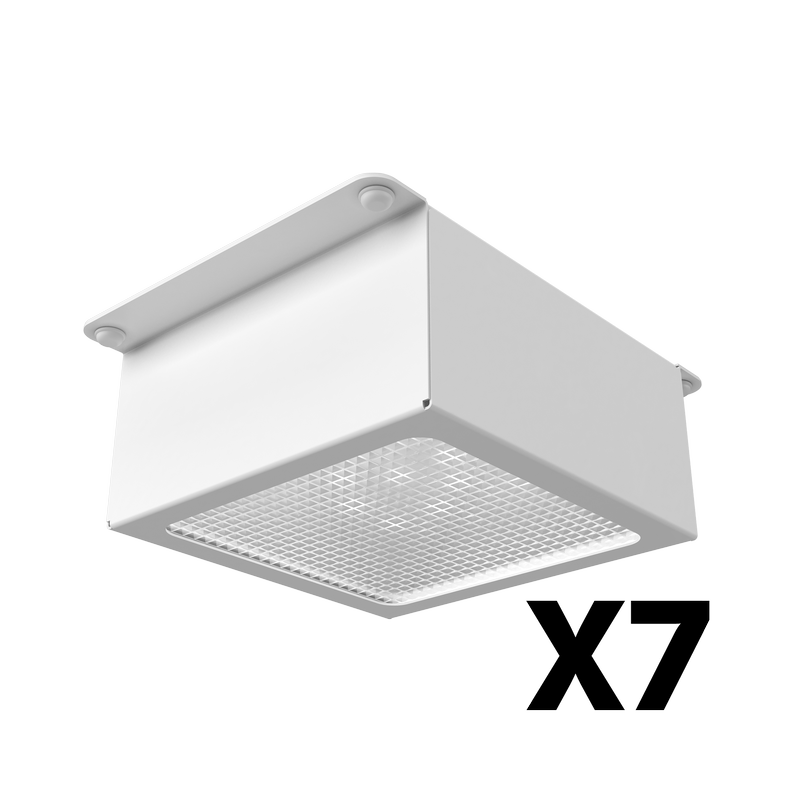 Комплект светильников Geniled Griliato Tetris x7 для ячейки 100x100 70Вт 3000К Микропризма