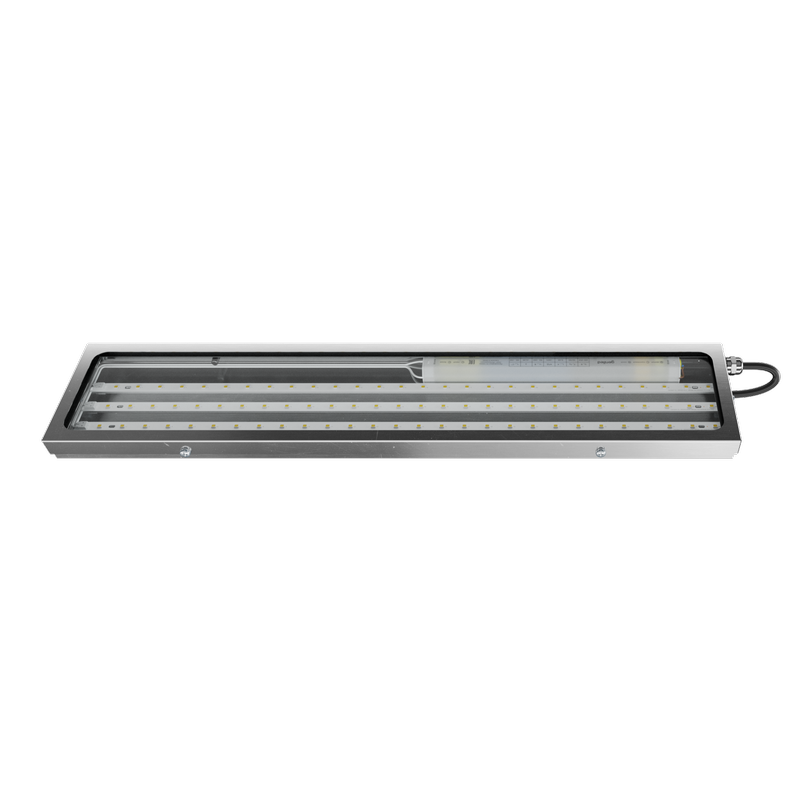 Светодиодный светильник Geniled Titan Inox Advanced 500x100x30 30Вт 3000К IP66 Прозрачное закаленное стекло