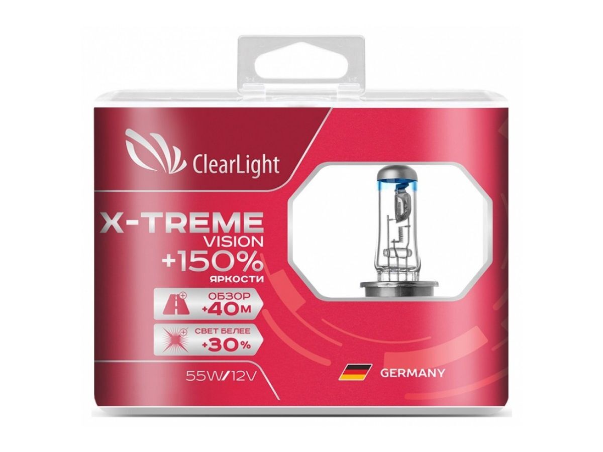 Лампа Clearlight H11 12V-55W X-treme Vision +150% Light (компл., 2 шт.)