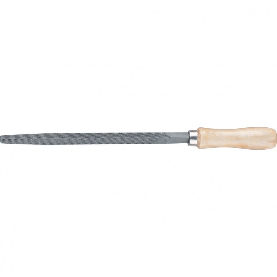 Напильник, 200 мм, трехгранный, деревянная ручка// Сибртех СибрТех