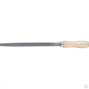 Напильник, 300 мм, трехгранный, деревянная ручка// Сибртех СибрТех 