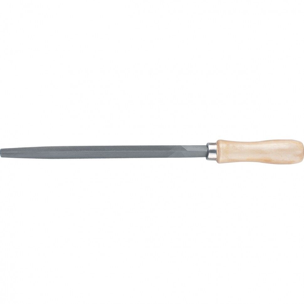 Напильник, 300 мм, трехгранный, деревянная ручка// Сибртех СибрТех
