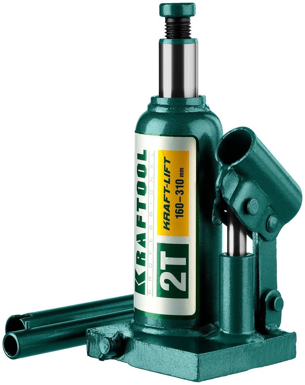 Домкрат бутылочный гидравлический KRAFTOOL KRAFT-LIFT, 2т, 158-308 мм (43462-2) Kraftool