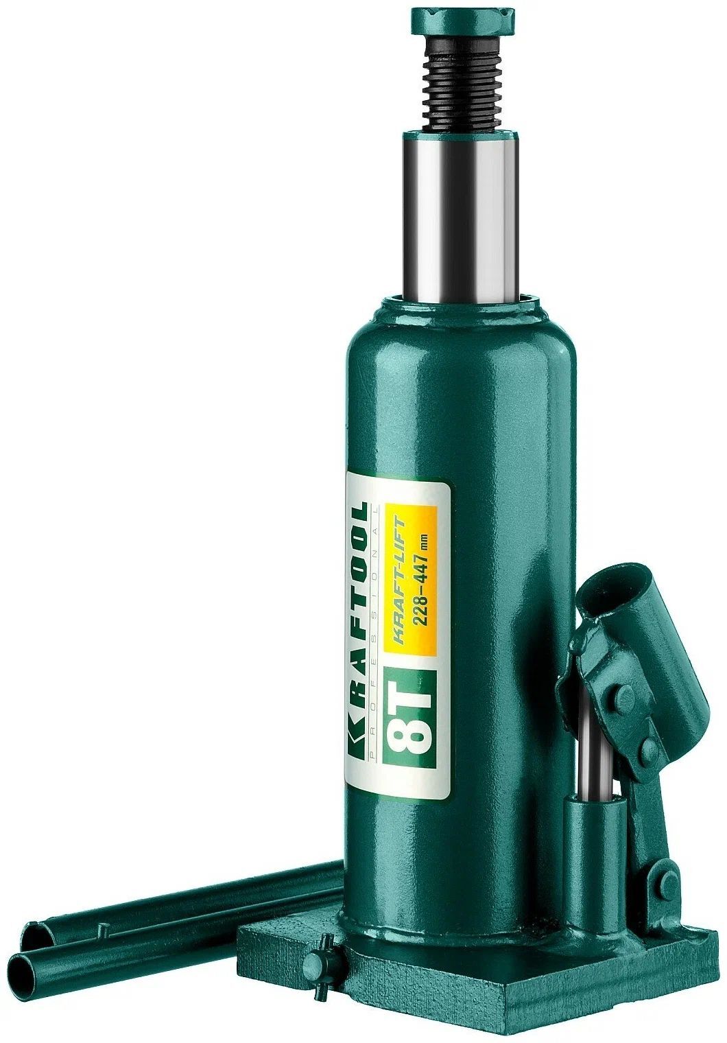 Домкрат бутылочный гидравлический KRAFTOOL KRAFT-LIFT, 8т, 230-457 мм (43462-8) Kraftool