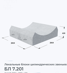 Лекальный блок цилиндрических звеньев БЛ 7.201