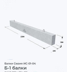 Балка железобетонная Б-1