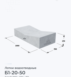 Плита железобетонная Б1-20-50