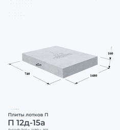 Плита лотков П 12-15 1200х1500 мм