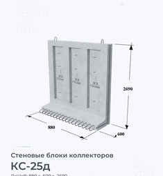 Стеновой блок коллектора КС-32д