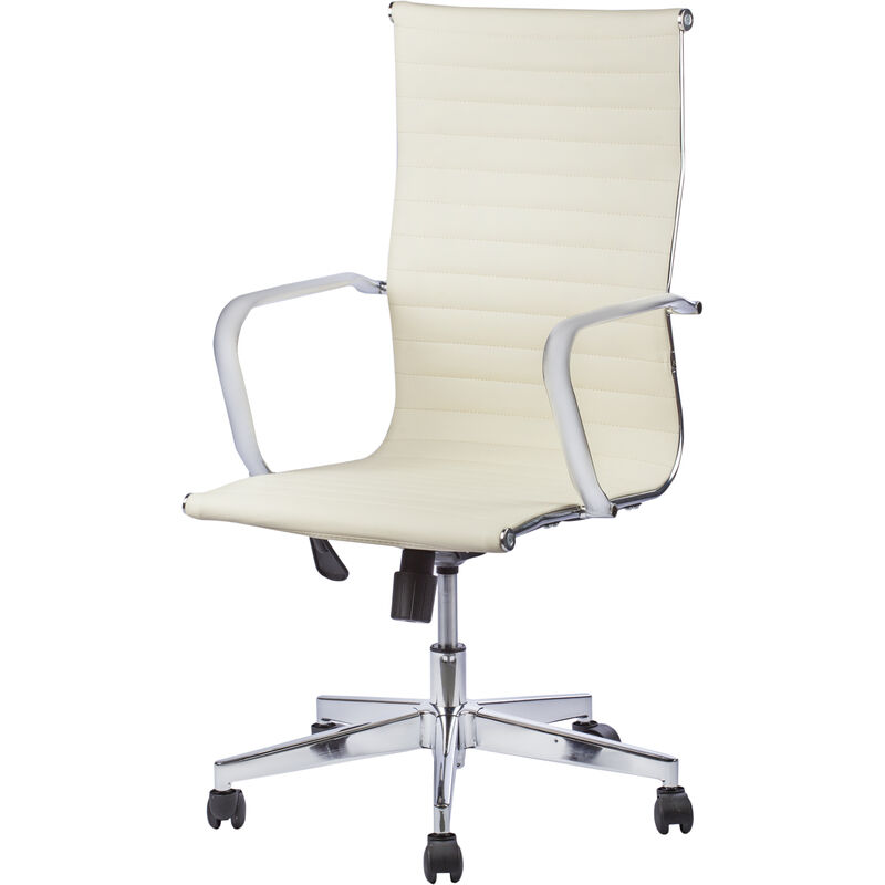 Кресло для руководителя Easy Chair 711 TPU бежевое (искусственная кожа, металл)